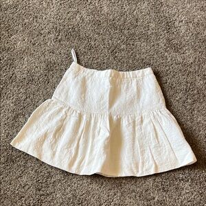 J. Crew Cream A-Line Skirt